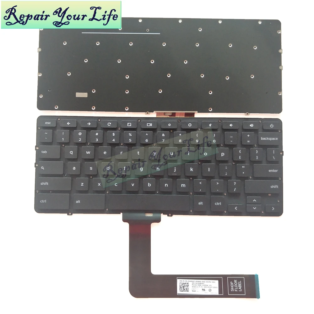 Repair You Life Chromebook 13 7310 US laptop keyboard for Dell Chromebook 13 7310 13-7310 US standard keyboard NSK-LX0SW Good