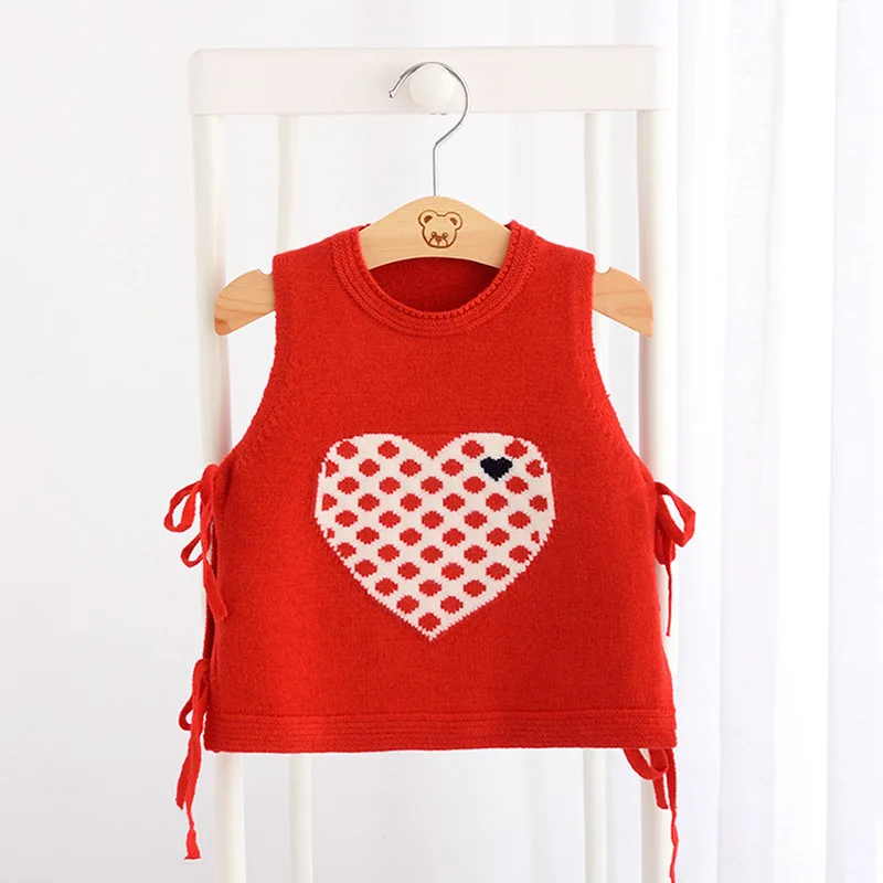 Kids Sweater Vest Jacket Children's Sweater for girls Knitted Sweater
