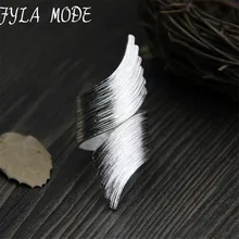 Fyla Mode 999 Sterling Silver Jewelry Index Finger Ring Opening Thai Silver Ring For Women Width 47mm Weight 13.50g WT051