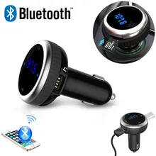 Caliente Del Coche Bluetooth MP3 Reproductor de Música de Audio Transmisor FM Kit de Coche Manos Libres Inalámbrico Con LCD TF Ranura