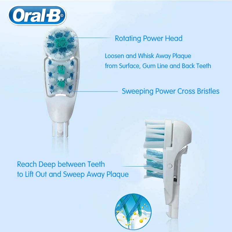 Oral B Electric Toothbrush Cross Action Toothbrush Dual Clean For Adult Battery Powered 4 Colors Oral B Electric Toothbrush Cross Action Toothbrush Dual Clean For Adult Battery Powered 4 Colors