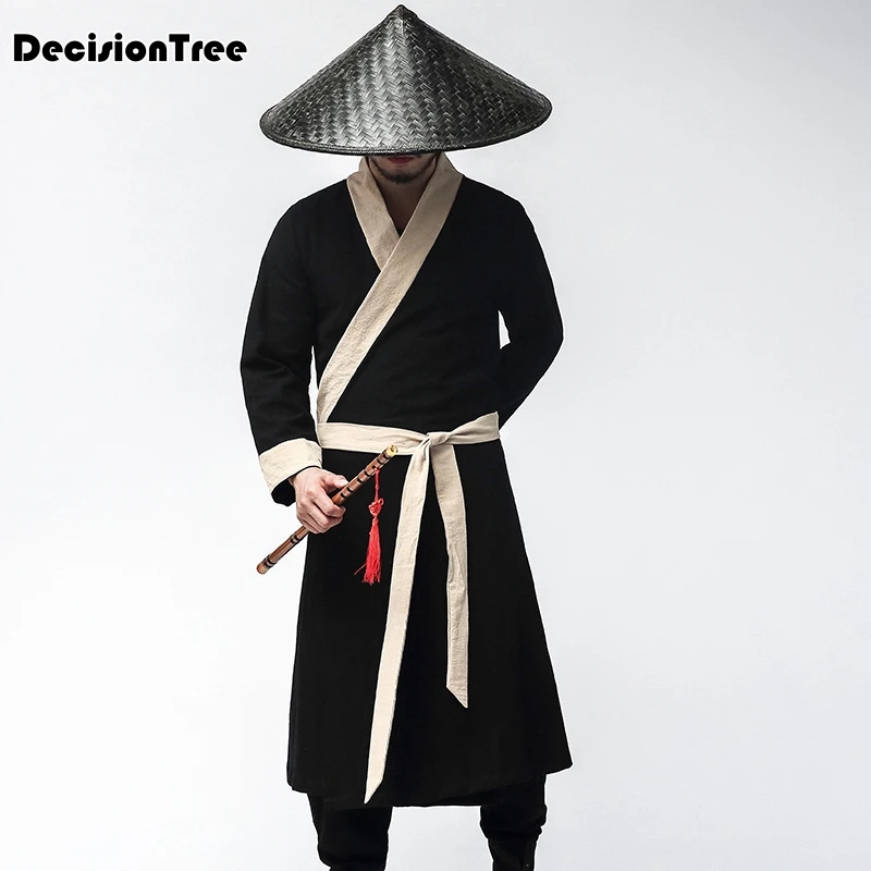 

2019 summer chinese traditional hanfu costume men swordsman hanfu costume for stage performance ancient tang robe clothes male