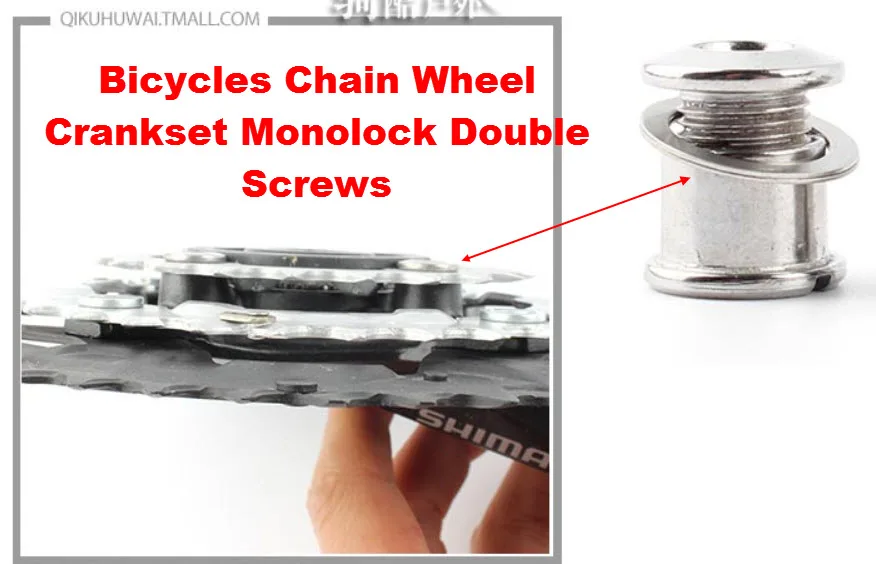 

1PC Bicycle Freewheel bolt Crankset Steel Chainwheel ring Bolt Nut cycle Crank Bolt Bike Chainwheel bolt for SRAM Shimano