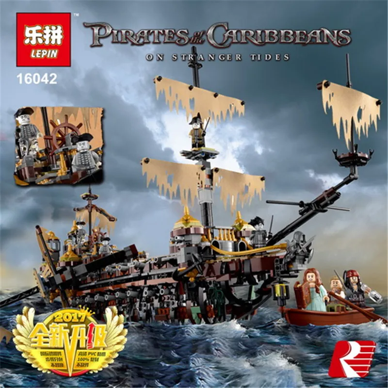

LEPIN 16042 2344Pcs Pirate Ship Series The Slient Mary Set Children Educational Building Blocks Bricks Toys Model boy Gift 71042