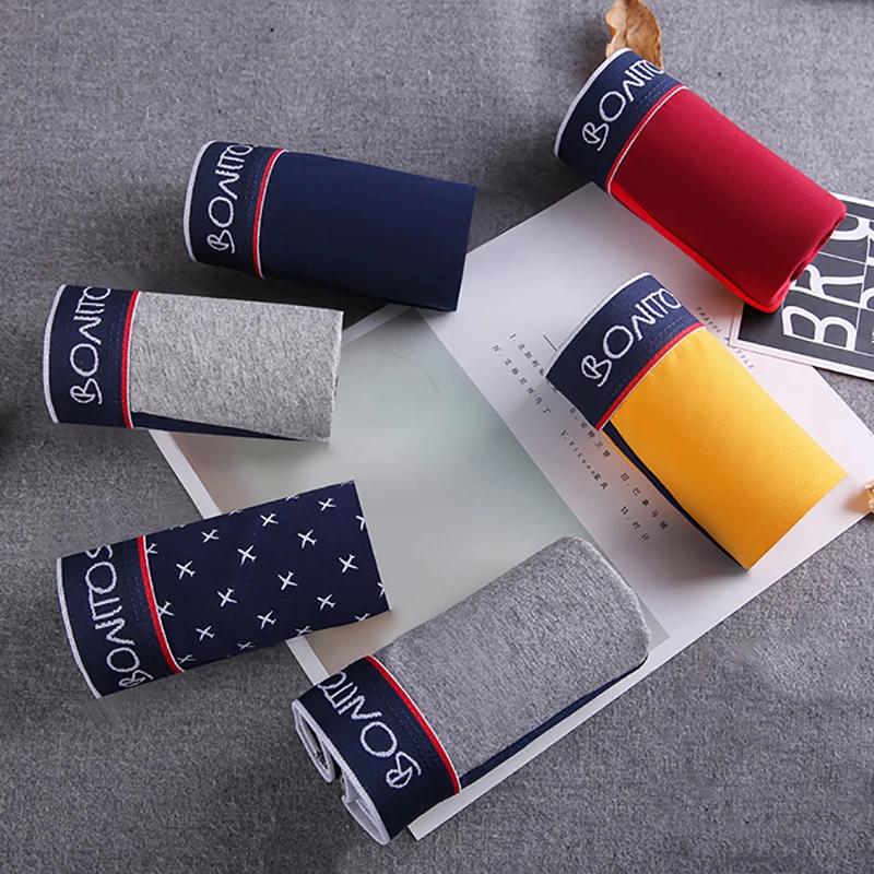 

Underwear 3pcs/lot Male Underwear Boxers Homme Boxer Men Cotton Boxershorts Men Shorts Cueca Calvin Underpants Man Kilot Gift