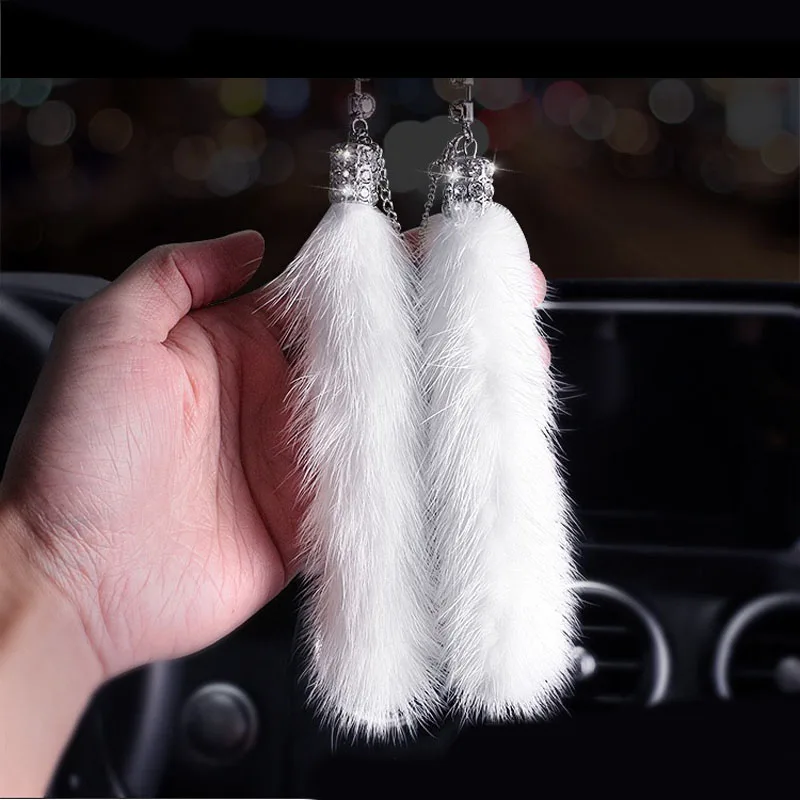 Diamond Car Rear view Mirror Rhinestones Crystal Auto Interior Rear View Decoration Car Accessories For for Girl Ladies Women