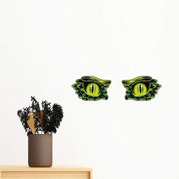 vector pattern black cat wolf owl monster eye decoration silhouette