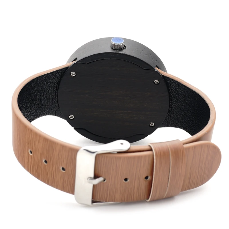 2017 BOBO BIRD New Men Wood Watch Genuine Leather Strap Wooden Watches for Men and Women Luxury Top Brand C-H13