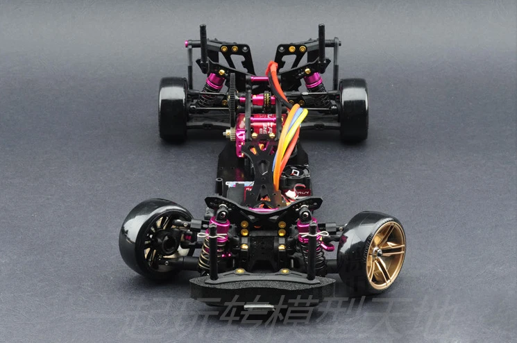 1/10 сплав SAKURA D4 AWD EP& Carbon Drift, комплект рамы для гоночного автомобиля# KIT-D4AWD