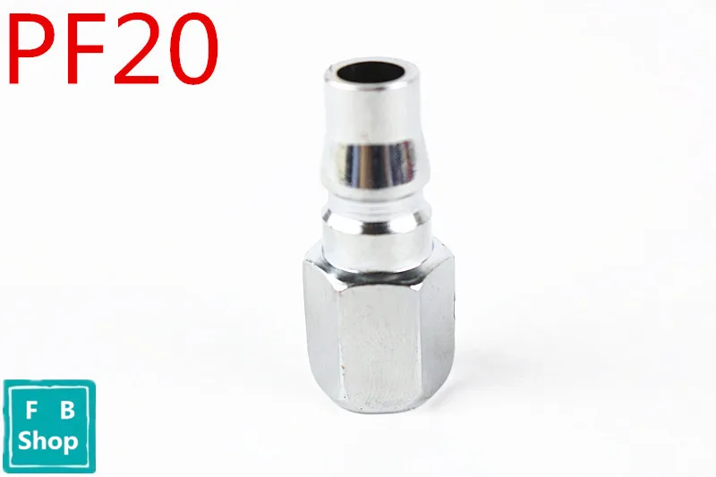 

1PCS PF20 1/4''PT Pneumatic Air Compressor Hose Quick Coupler Plug Socket Connector