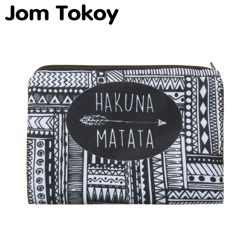  Hakuna matata Portable Type Make up Bags Cosmetic Case Maleta de Maquiagem Bags Storage Travel Make