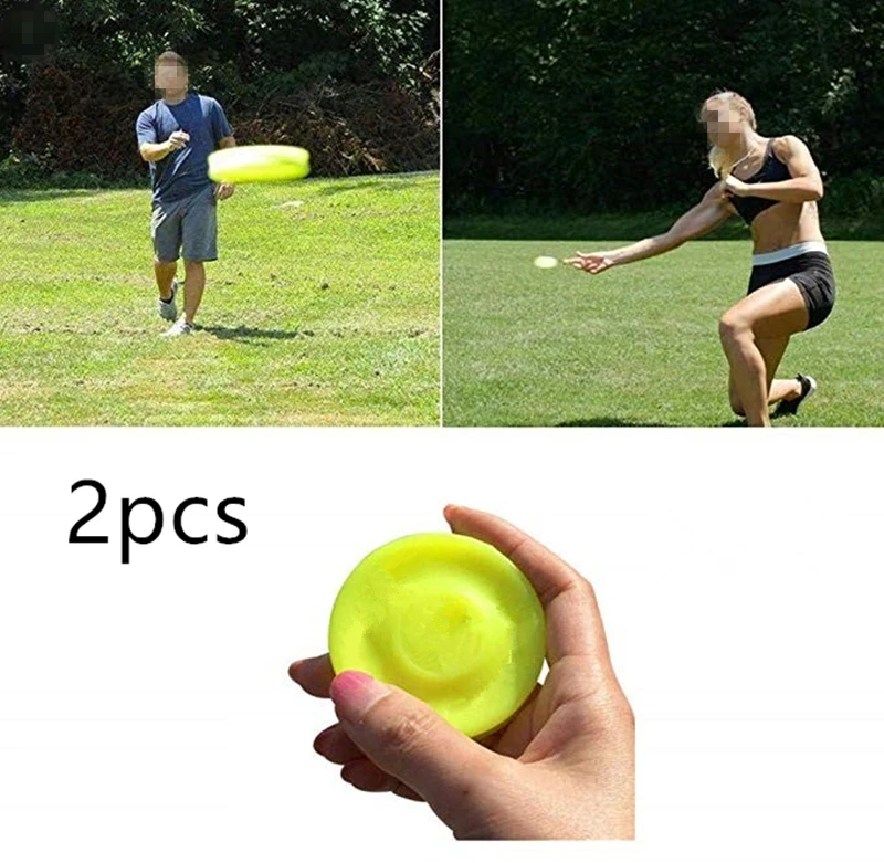 

2pcs Flexible Mini Pocket Disc Soft Spin In Catching Game Flying Toy The New Way Adult Beach Outdoor Toy 200Ft