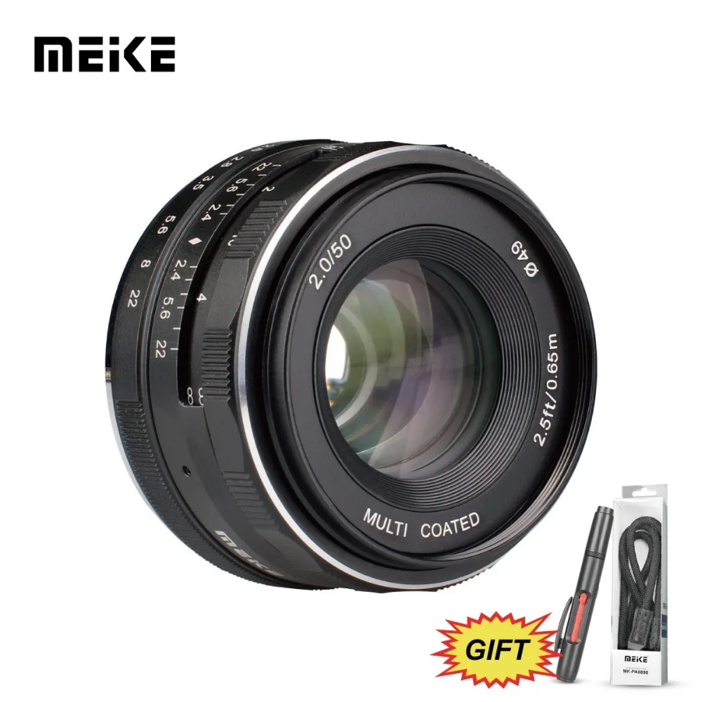 MEKE MK-50mm F2.0 объектив с большой апертурой и ручной фокусировкой для камер Olympus/Panasonic M4/3-mount EM1/M/M10/EP5/EPL3/PL5/PL6/PL7/PEN-7