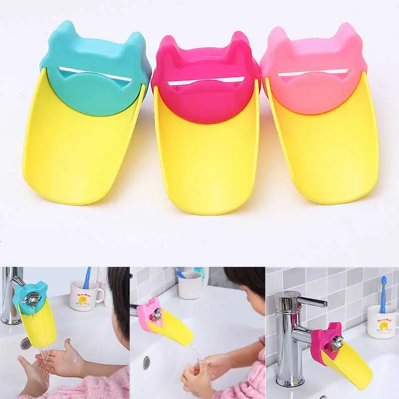

Faucet Extender Sink Handle Extenders Fun Bear Shape Safe Hand-washing Solution for Baby Toddler Kids Children @ZJF