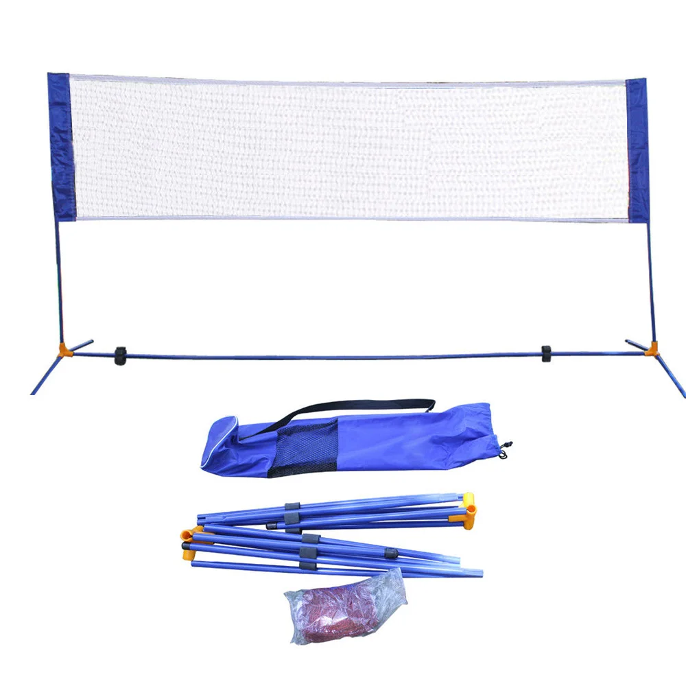 

10'X5' Portable Height Adujstable Badminton Volleyball Tennis Net Set Equipment