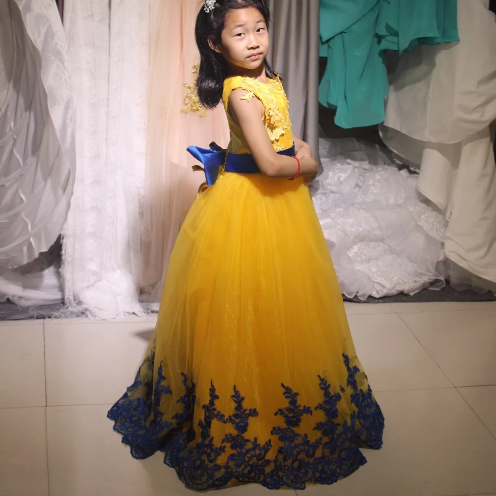 yellow junior bridesmaid dresses