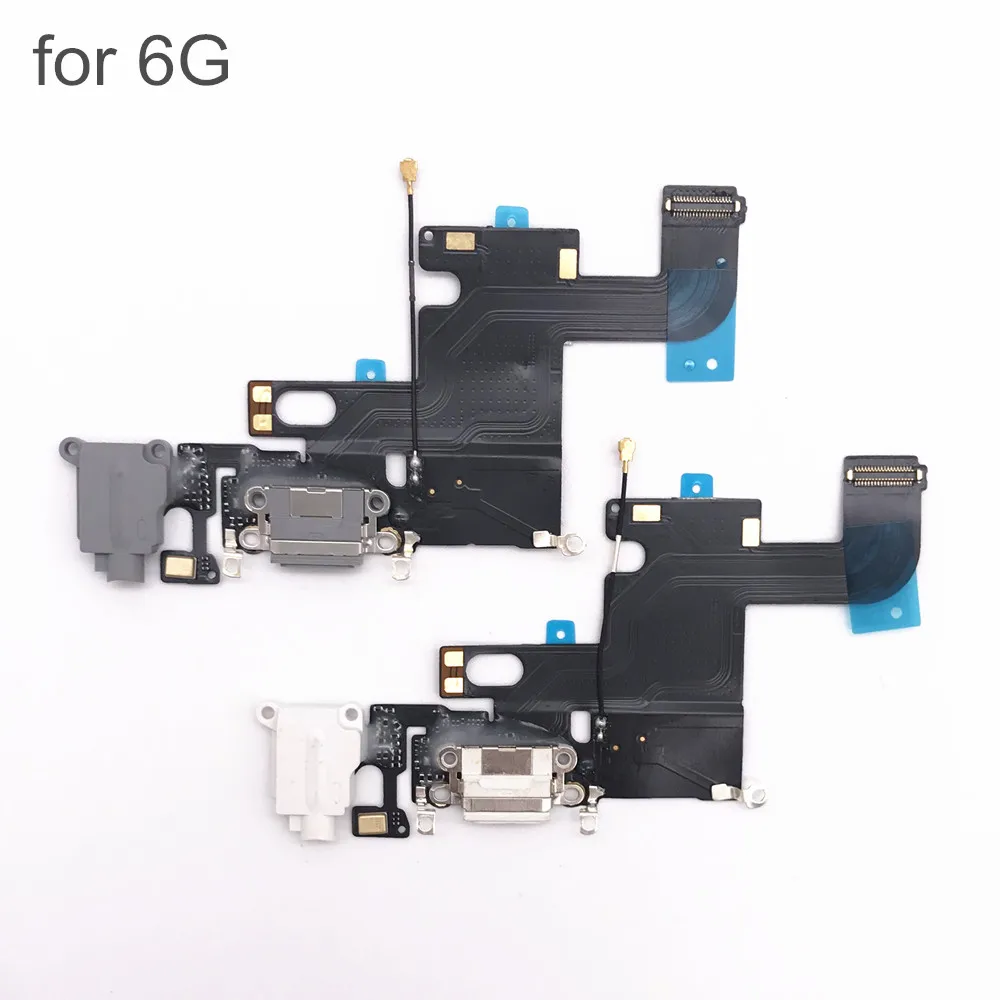 AYJ 10pcs USB Charger Dock Connector Headphone Audio Jack Parts for iPhone 6 6G 6Plus 5 5 6S 7 8 Plus Charging Port Flex Cable