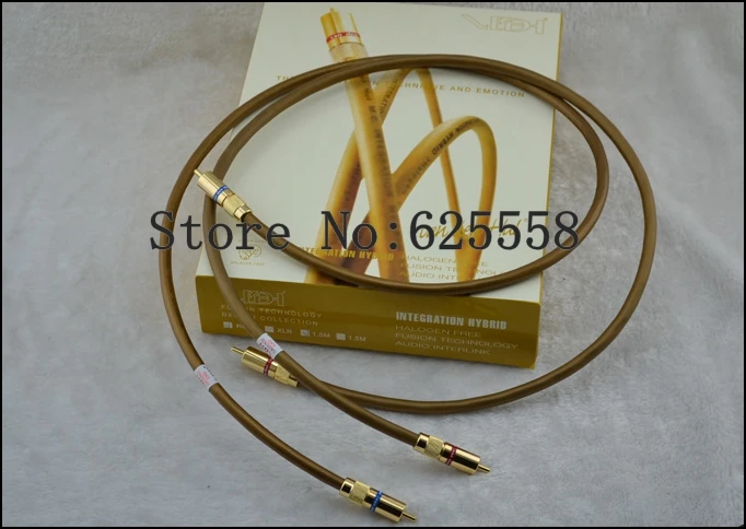 

Pair 1M Van Den Hul VDH Hybrid RCA Interconnect Cable with BOX extension cable