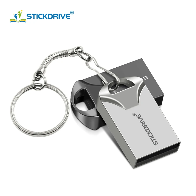 Мини Флешка 64 Гб 128 ГБ Usb 32 USB2.0 16 8 4 с подарочным кольцом для ключей новейший u-диск |