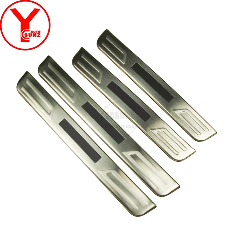 stainless steel led step sill cover For toyota avanza accessories side door sill For toyota avanza YCSUNZ