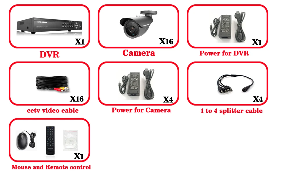 NINIVISION 16-канальный видеорегистратор безопасности 1200TVL видео камера наружного наблюдения комплект 16ch AHD CCTV DVR Запись HDMI 1080P CCTV системы