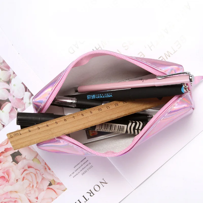 Классный лазерный чехол для карандашей, водонепроницаемый чехол для карандашей, школьный чехол для карандашей, сумка для хранения мелких предметов, сумка для канцелярских принадлежностей