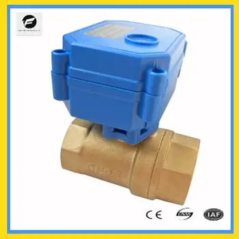 

CWX-15 DN25 2-way DC3-6v motorized brass ball valve CR05 5 wires with feedback signal mini electric water control valve 1 inch