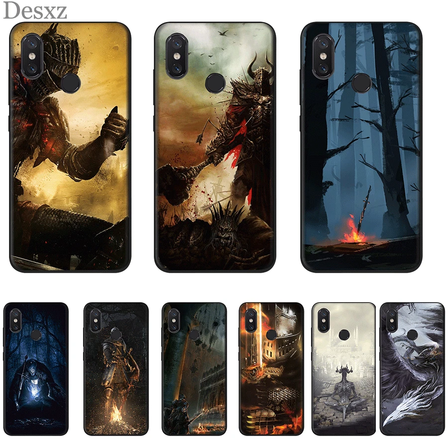 

Desxz Cell Phone Case Silicone For Xiaomi Redmi Note 4 4X 5 6 7 Pro 5A Prime Cover Dark Souls Bag Shell