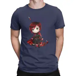 Для мужчин футболки Ruby RWBY новинка натуральный хлопок футболка с коротким рукавом О образным вырезом одежда с принтом