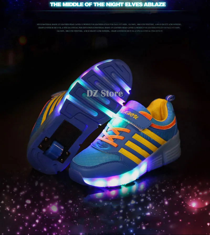 Kids Shoes with LED Lights Children Roller Skate Sneakers with Wheels glowing Led Light Up for Boys Girls Zapatillas Con Ruedas 20 HTB15TuGX4 rK1RkHFqDq6yJAFXa8