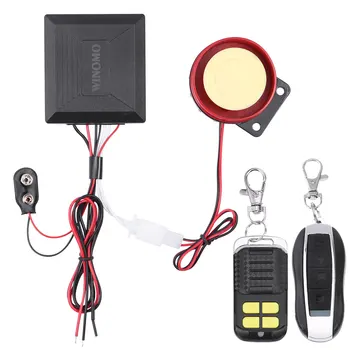 

WINOMO 12v Universal Motorcycle Motorbike Scooter Anti Theft Security Alarm System with Double Remote Control A20