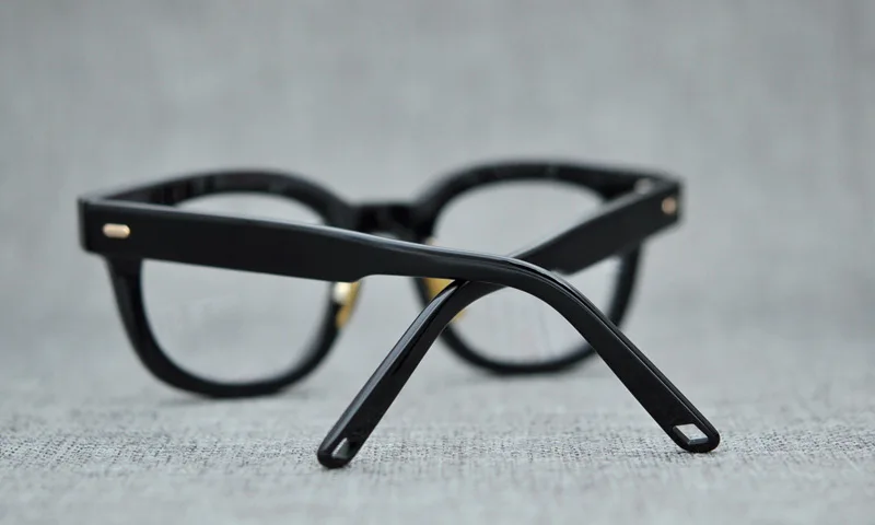 Ацетат винтажные круглые очки оправа мужские с диоптрией Близорукость Оптические очки женские прозрачные линзы ретро очки оправа