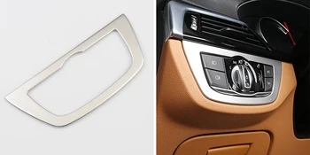 

For BMW 5 Series G30 2017 2018 Car Styling Interior Head Light Lamp Switch Button Cover Trim Accessories