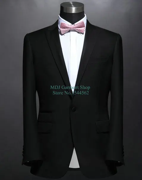 44 coat pant Black Tuxedo Size 54 44 Business Jackets Twill Pants Men