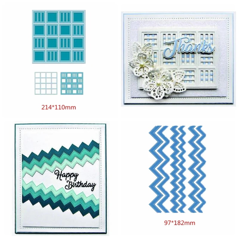 

Square Wavy Lace Frame Cutting Dies Scrapbooking Template Stencil Card Album Making Embossing Handicraft Die Cut New 2019