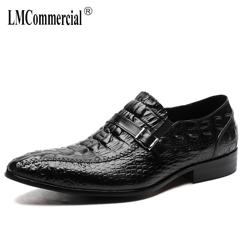 

Spring Summer Genuine Leather Business Men Shoes mens formal dress shoes British retro men shoes all-match cowhide