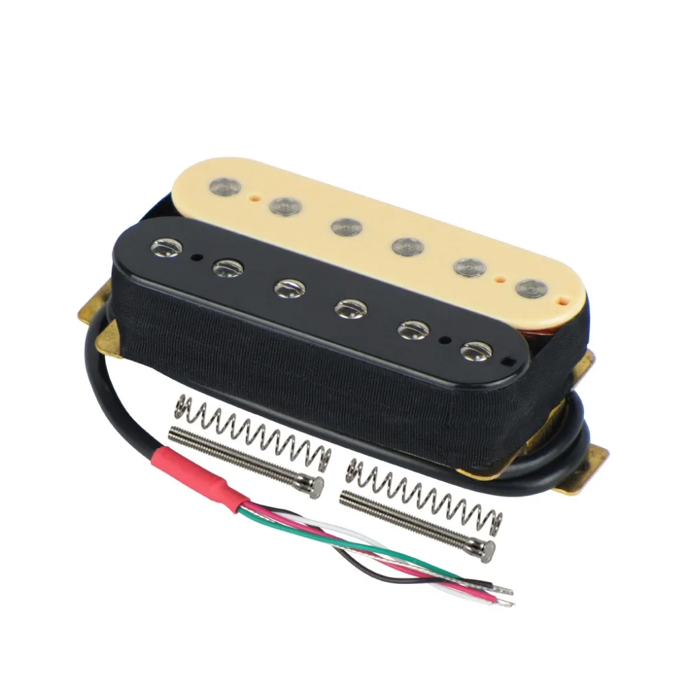 FLEOR набор электрогитары звукосниматель с двойной катушкой хамбакер звукосниматель мостовой и шеи звукосниматель набор Zebra цвет Части гитары