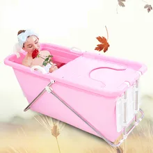 A, складной кран для ванной Infaltable Сауна ванны для взрослых складной детский бассейн теплый дизайн со стальным шезлонгом и утолщенным резиновым баком