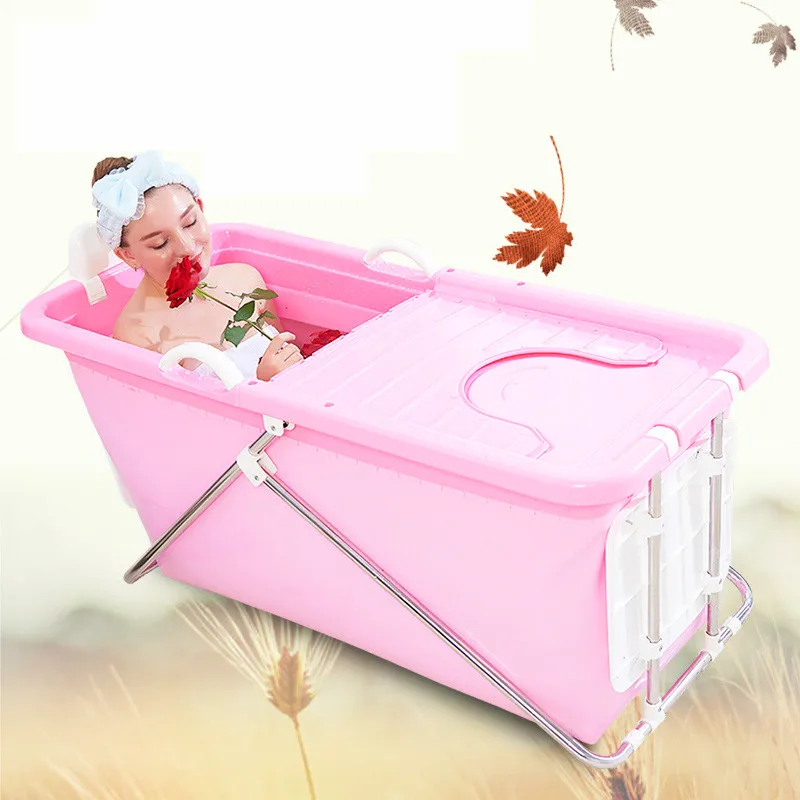 A,Folding Bath Tub Infaltable Sauna Tubs for Adults Foldable Baby Pools