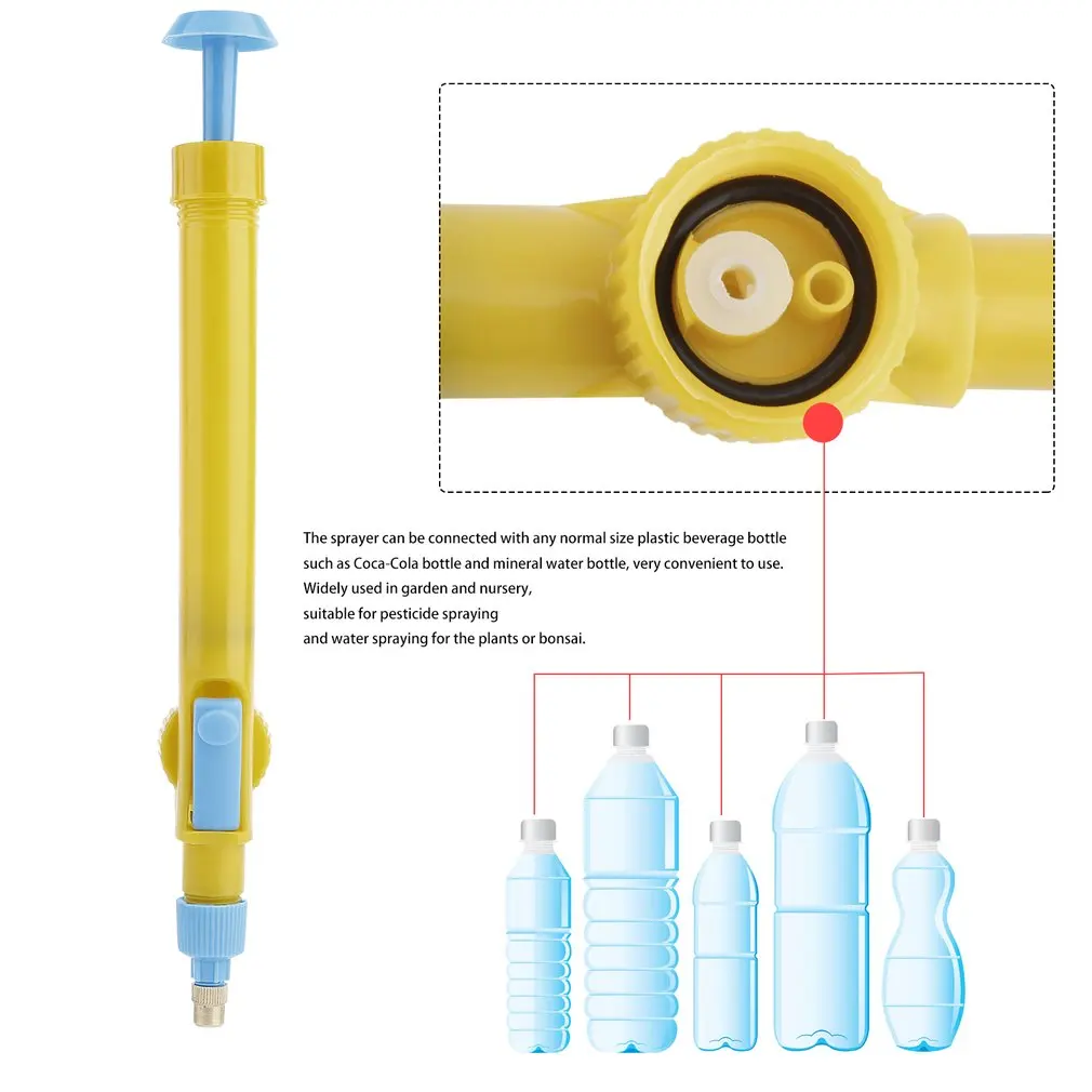 New Hot! Mini Toy Guns Juice Bottles Interface Plastic Trolley Gun Sprayer Head Water Pressure Outdoor Fun & Sports