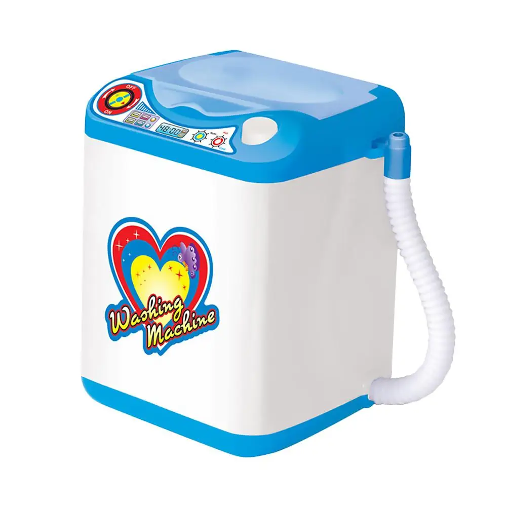

Washing Machine Toy Simulation Small Household Appliances Electric Miniature Laundry Playset Pretend Play Toy for Kids Children