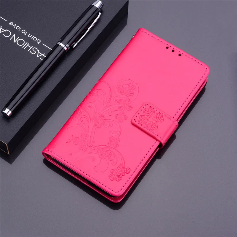 3D кожаный флип чехол для спортивной камеры Xiao mi Red mi 7A 6 6A 5 Plus 3 S 4A Note 4 4X mi 8 A1 A2 Lite S2 Go Red mi Note 7 5A 5 Pro 7A бумажник чехол - Цвет: Rose Red