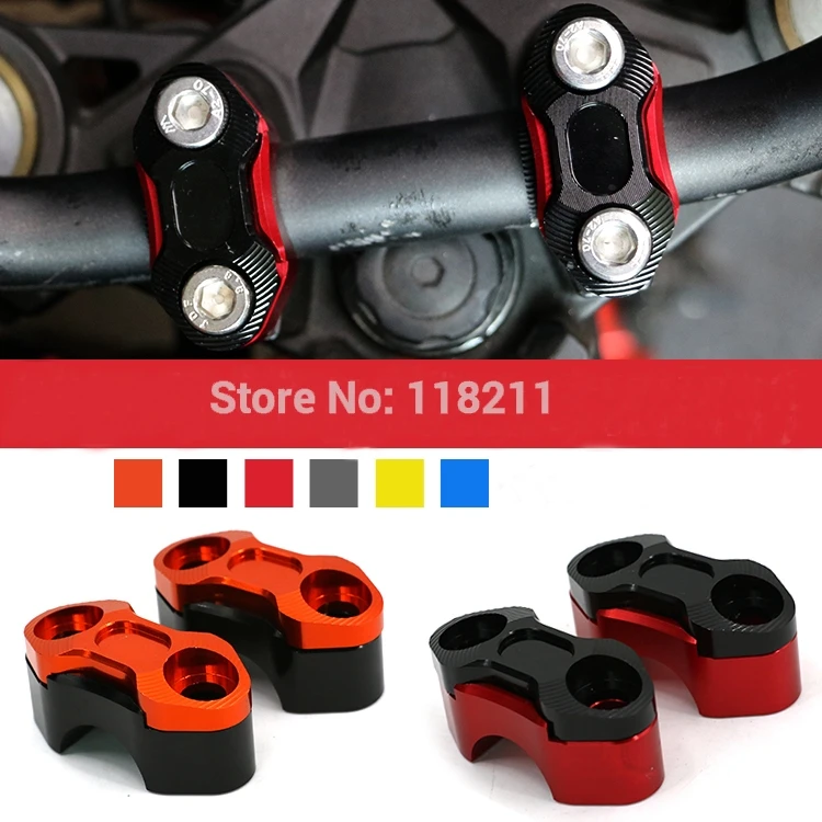 22MM CNC Handle Bar Front Motorcycle Handlebar Sitting Seat Risers For