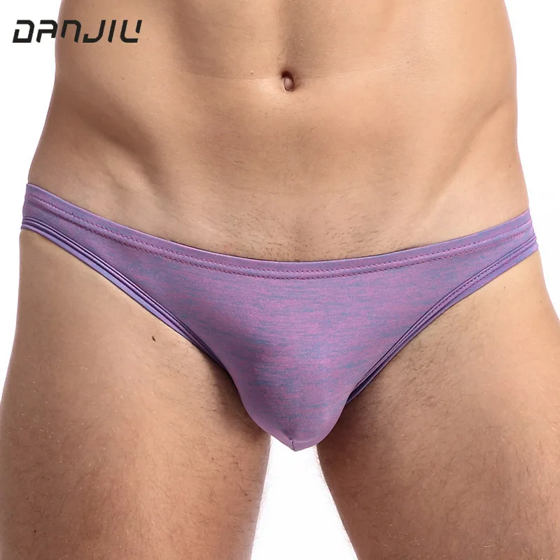 DANJIU с низкой талией эротичное мужское белье Sexy Gay Mens Трусы из обработанной
