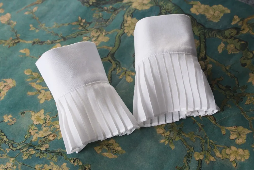 Женская Ручная чаша с кружевными манжетами большие Волнистые ручные перчатки женские вязаные неторопливые универсальные чаши в морском