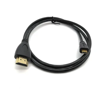 

20pcs High Quality Micro HDMI Male to HDMI Male Cable 1.5m 5FT V1.4 1080P HD Converter Adapter Cable HDMI for HDTV PS3 LCD