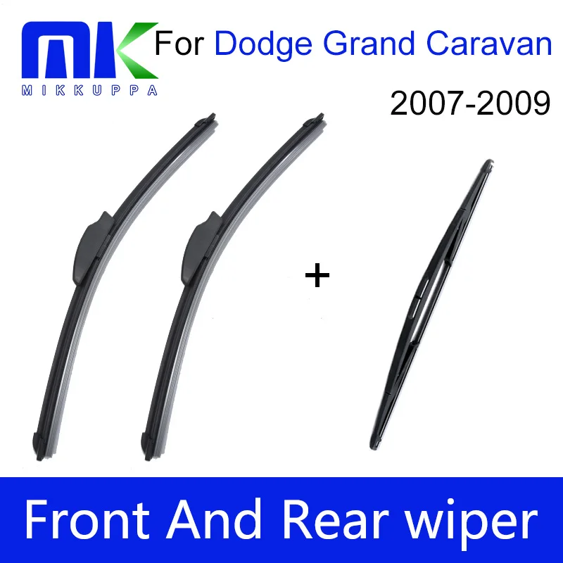 Combo Rubber Front And Rear Wiper Blade For Dodge Grand Caravan 2007