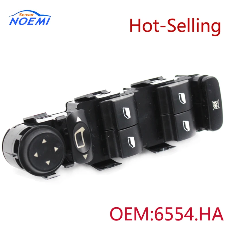 

YAOPEI OEM 6554.HA 6554HA For Citroen C4 2005-2011 Electric Power Window Lifter Control Switch