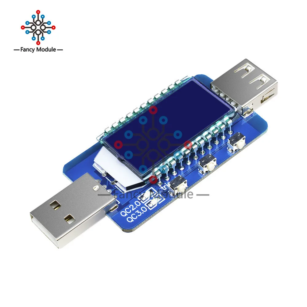 QC2.0 QC3.0 4 V-28 V Электрический афера мощность триггер ЖК-цифровой USB тестер с ЖК-экраном звуковой сигнал тревоги напряжение переменного тока метр тестер Вольтметр Амперметр