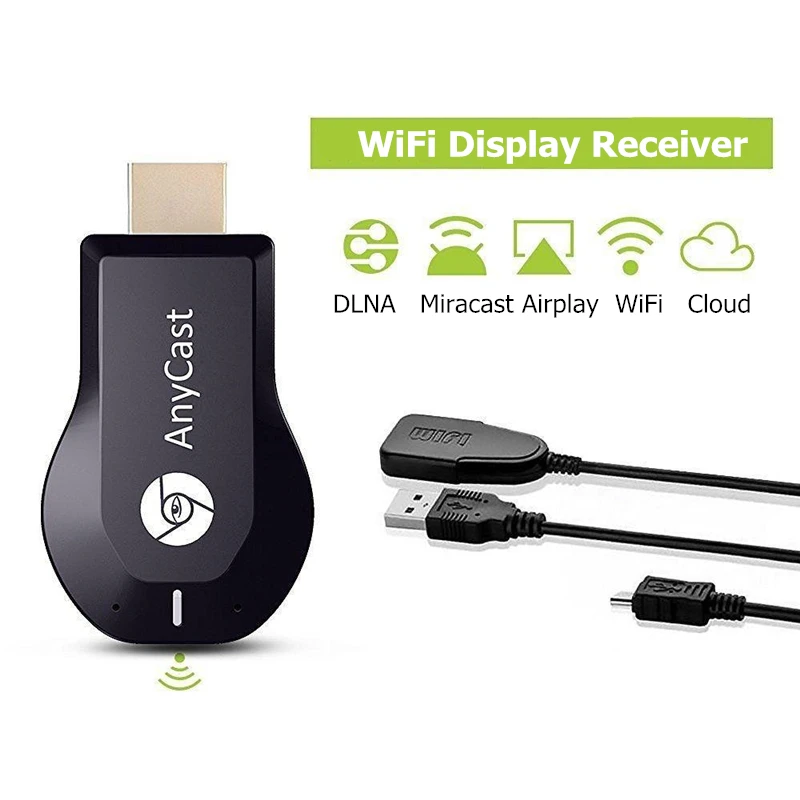 RANKMAN Anycast tv Stick Беспроводной Wi-Fi дисплей приемник Mirascreen HDMI ключ Miracast DLNA Airplay 1080P для Android iOS